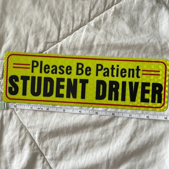 Please Be Patient Student Driver Magnet - Picture 1 of 3
